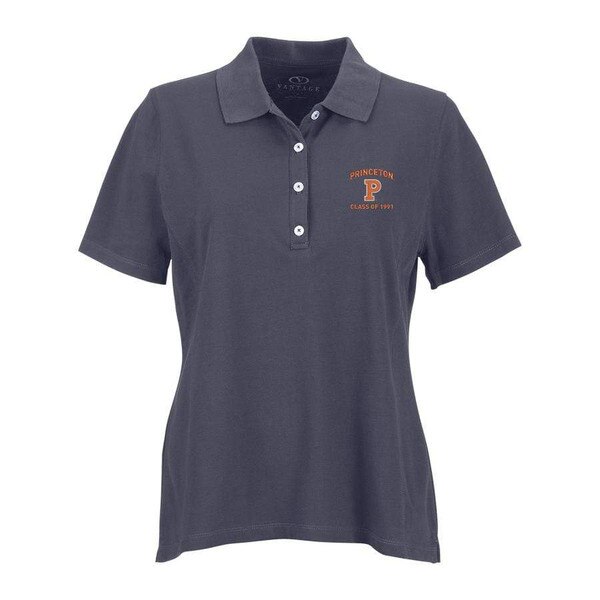 charcoal polo with striped p